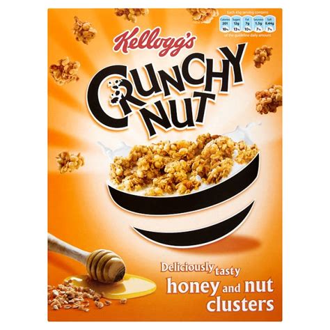 Honey nut clusters - Grocery basket empty. Kellogg's Crunchy Nut Honey & Nut Clusters Cereal 400G. Regular price £3.55, Clubcard price is £2.5 available until 2024-03-20, only available with Clubcard or Tesco app.